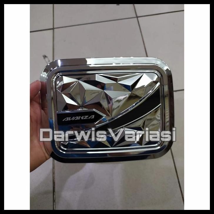TERMURAH TANK COVER AVANZA 2008 2010 TUTUP BENSIN DIAMOND CHROME 