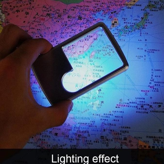 

Ultra-Thin Rectangular Led Light Magnifying Glass New Stok