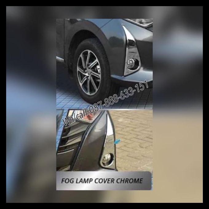 TERBARU COVER FOGLAMP FOG LAMP CHROME NEW CALYA 2020 UP 2PCS 