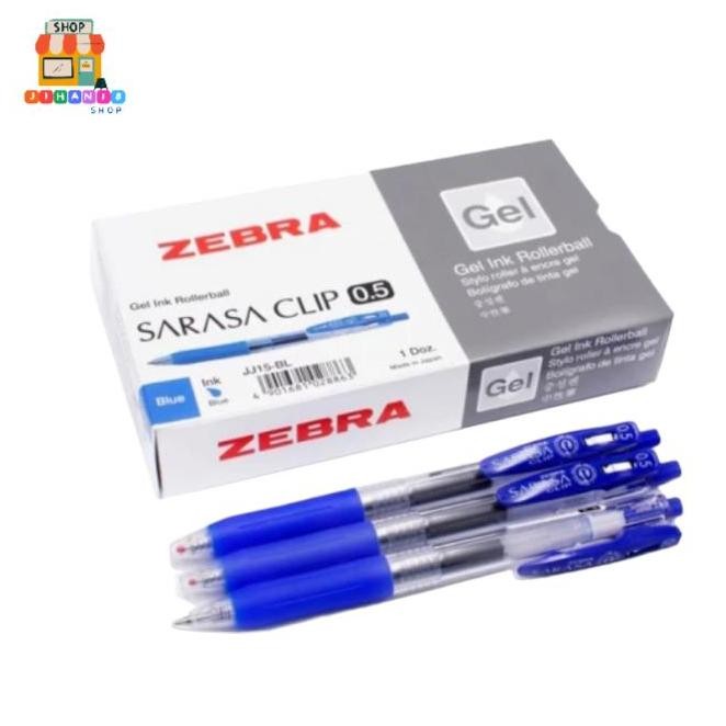

Pulpen Pen Gel Zebra Sarasa Clip Warna 0.5 Mm - 1 Lusin New Stok