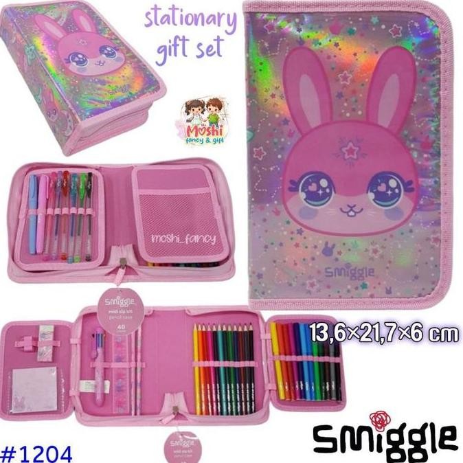 

Smiggle Midi Zip Kit Stationary Gift Set Motif Bunny Rabbit Pink / Pencil Case Set Smiggle Cat / Set Alat Tulis Smiggle Rabbit Bunny / Alat Tulis Set Smiggle Anak Perempuan Girl New Stok