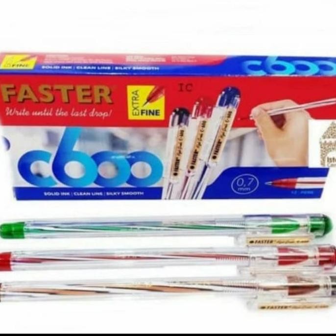 

Pulpen Faster C600 1 Gross 12 Lusin Harga !!! New Stok