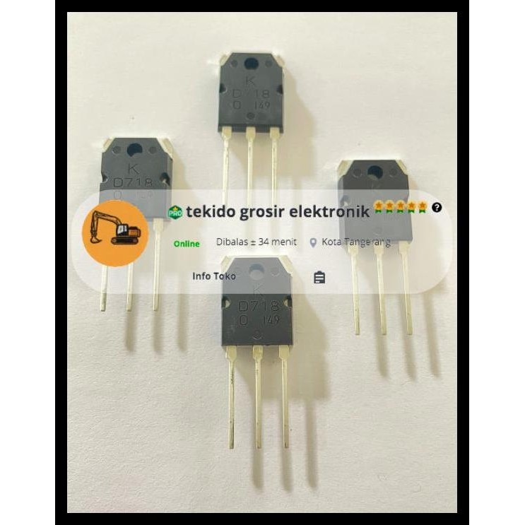 TERBARU TRANSISTOR D718 TR D718 D 718 ORI 