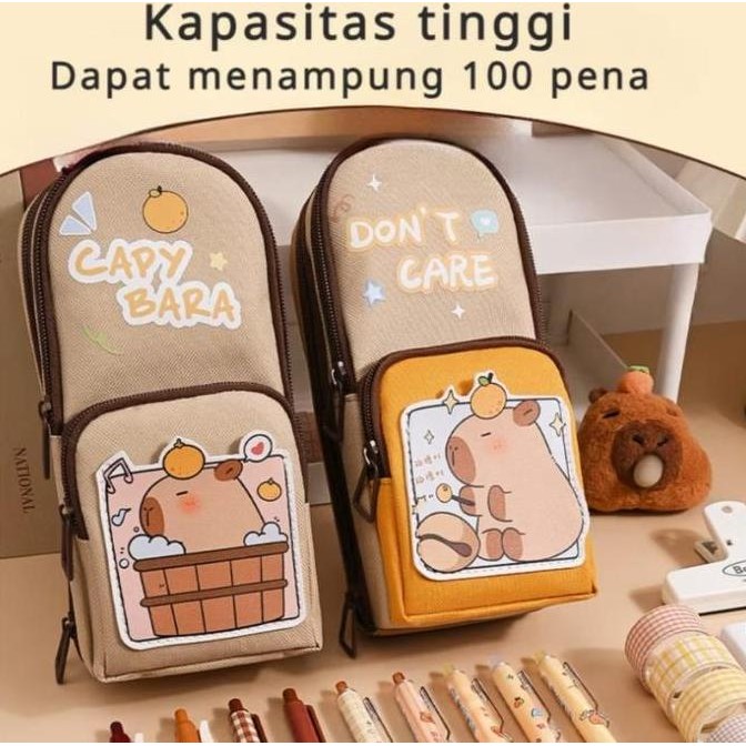 

Tempat Pensil Kartun Lucu 6 Lapis / Pencil Case Anak Perempuan Besar Kanvas 6 Ruang / Kotak Pensil Anak Sekolah New Stok