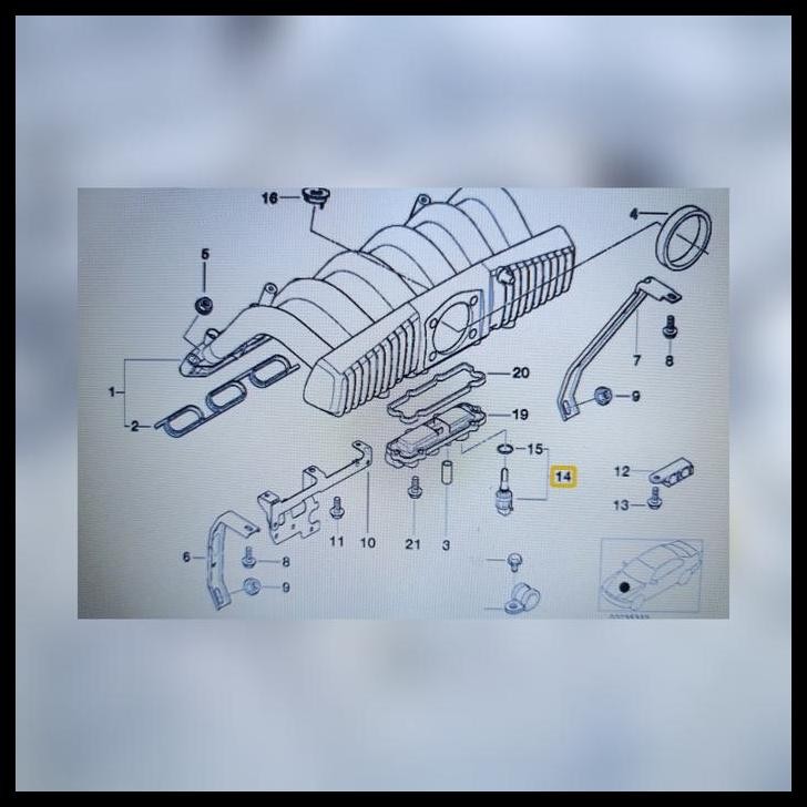 TERBARU SENSOR INTAKE MANIFOL AIR BMW E39 M52, Z3 E36, E36 M52 