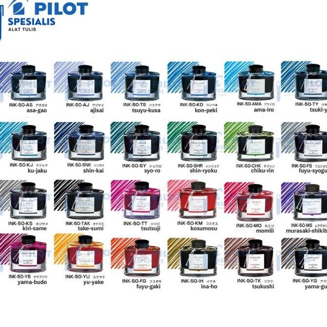 

BEBAS ONGKIR - PILOT Fountain Pen Ink Iroshizuku 50ml / Tinta Fountain Pen Pilot