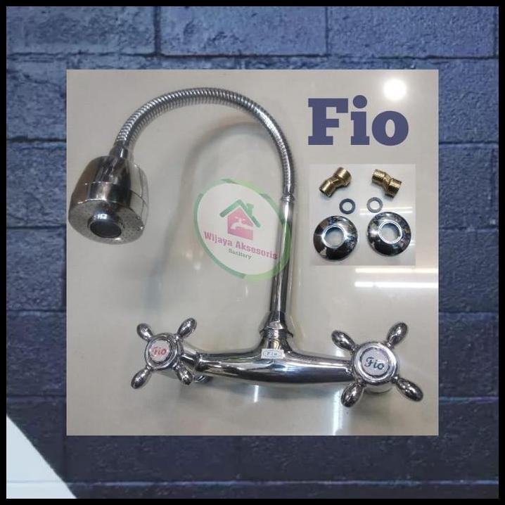 Kran Cuci Piring Panas Dingin Fio/Kran Air Panas Dingin Tembok Fio