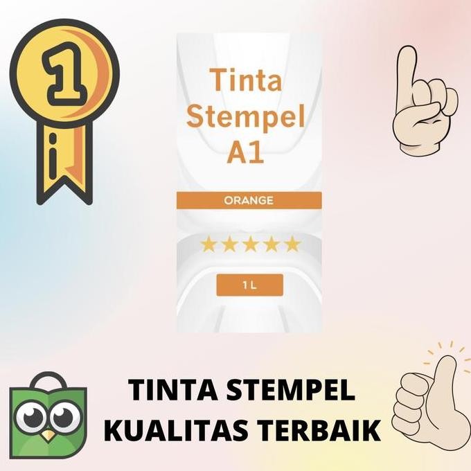 

Tinta Stempel Flash Warna Orange 1 Liter New Stok