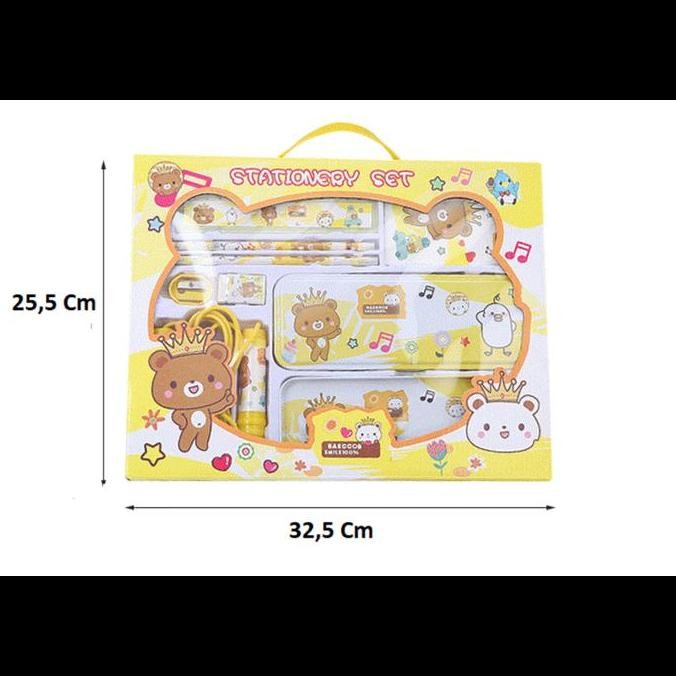 

Stationery Set Isi 8 In 1 Cute Teddy Bear S8016 New Stok