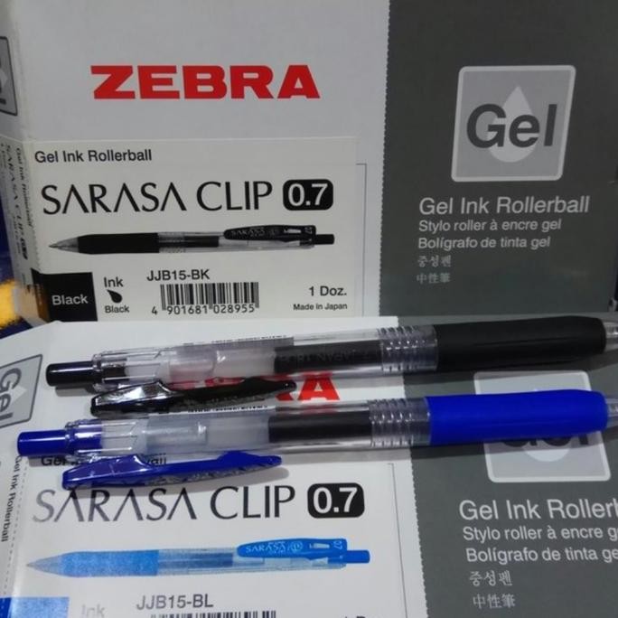 

Pulpen Sarasa 0.7 Zebra Pen 1Box(12Pcs) Hitam/Biru Pilih New Stok