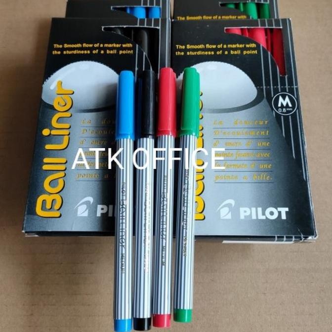 

Pulpen Pen Balliner Pilot Sepak (12Pcs) Pilih Warna Hitam /Biru New Stok