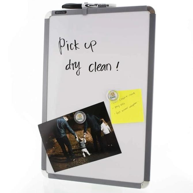 

Papan Tulis Magnet Whiteboard Portable 28 X 43 Cm Bazic 6013 Edukasi New Stok