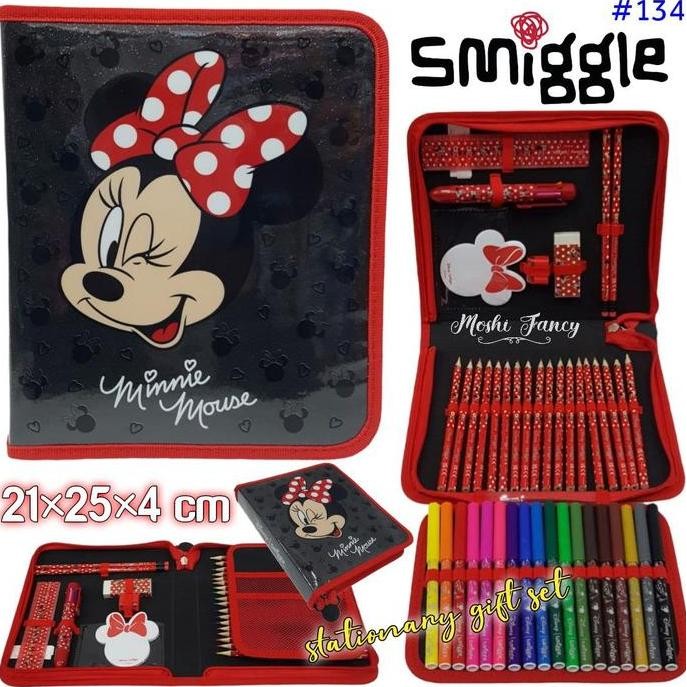 

Smiggle Midi Zip Kit Stationary Gift Set Minnie Mouse Disney / Pencil Case Set Smiggle / Set Alat Tulis Smiggle Minnie Disney /Alat Tulis Smiggle Anak Perempuan Girl / Kado Alat Tulis Smiggle New Stok