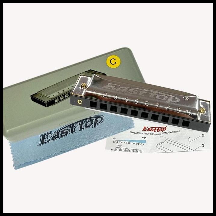 Harmonika Easttop Harmonica Diatonic Easttop T10-4
