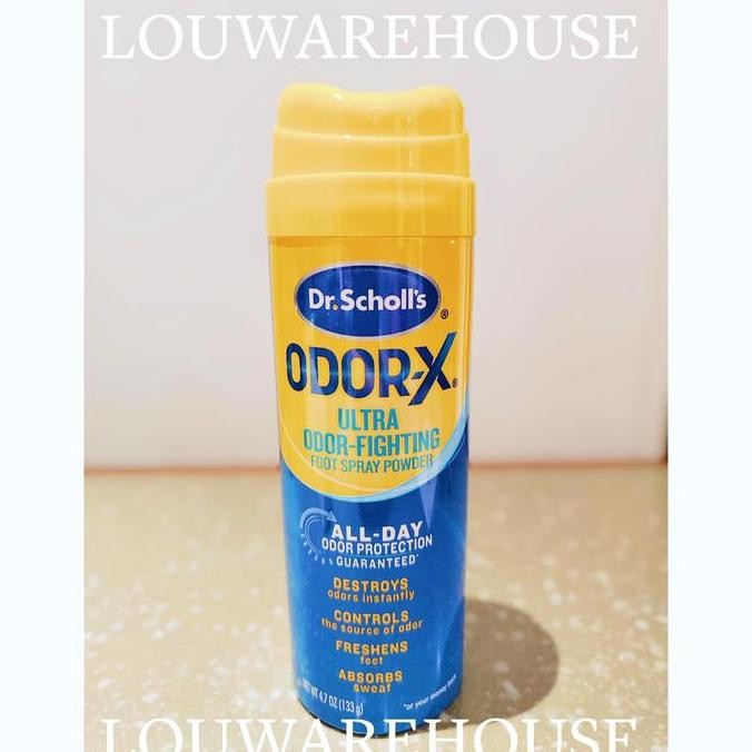 TERBARU - Dr.Scholl's OdorX Ultra Odor Fighting Spray Powder for foot spray kaki