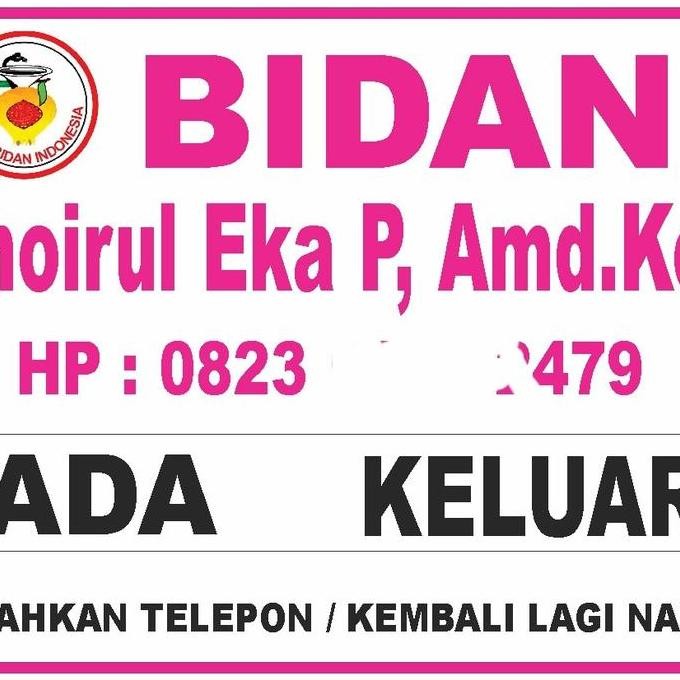 

Acrylic Papan Bidan/Dokter 40X60 New Stok