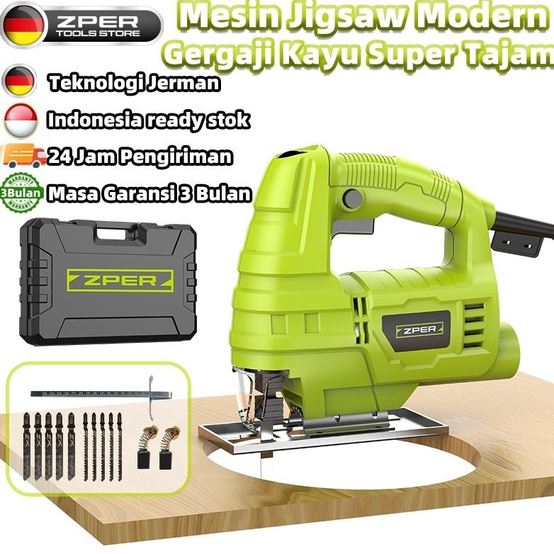 Mesin Jigsaw Modern Gergaji Kayu Super Tajam Mesin Potong Kayu Chainsaw Gergaji Listrik Kabel