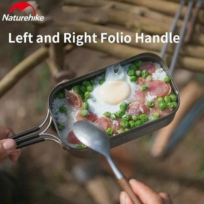 LUNCH BOX TITANIUM NATUREHIKE CNH22CJ010 / KOTAK MAKAN TITANIUM