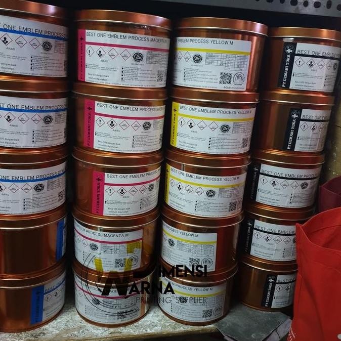 Tinta Offset Cemani Toka - Best One Emblem Process Magenta New Stok