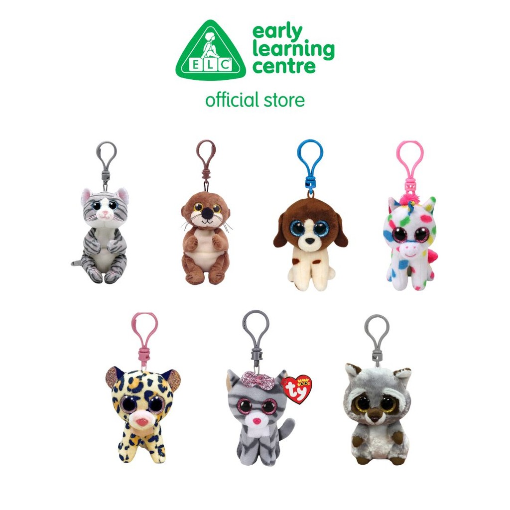 TY Toys Beanie Boos Plush Keychain - Gantungan Kunci Bag Charm Boneka