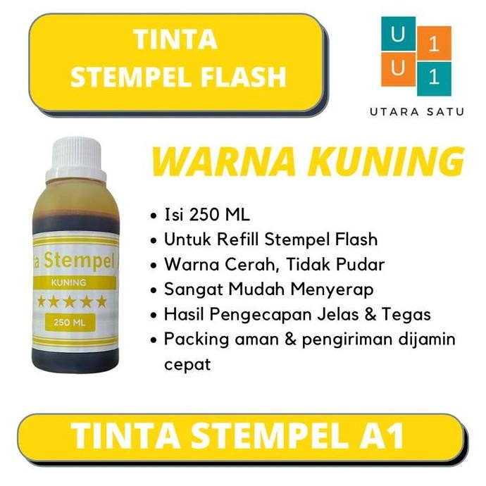 

Tinta Stempel Flash Warna Kuning 250 Ml New Stok