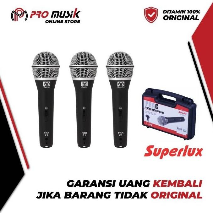 Mic Kabel Superlux PRAC3 Vocal - Mic Dinamis Original Suara Jernih
