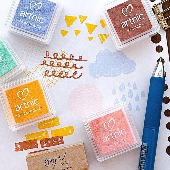 

Kodomo No Kao Artnic Ink Pad For Stamp Water Based Pigment Tinta Color New Stok