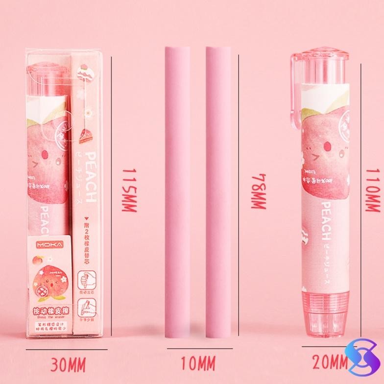 

Promo! Eraser Pen/Mechanic Eraser / Penghapus Mekanik Cute Free 2 Pc Refill-Suning Mall Promo!