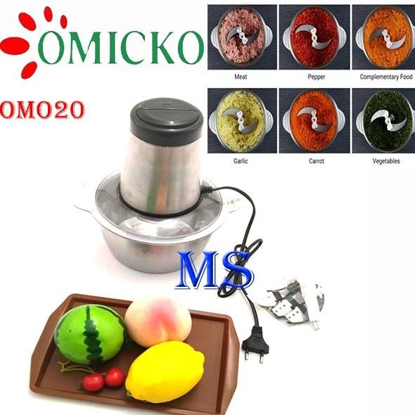 MEAT GRINDER OMICKO food chopper stenlis steel 2 liter MURAH