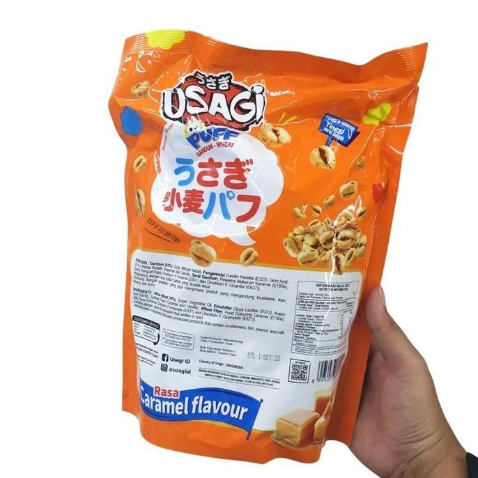 

Usagi Puff Dua Kelinci 64Gr Snack Makanan Ringan Rasa Caramel Cemilan