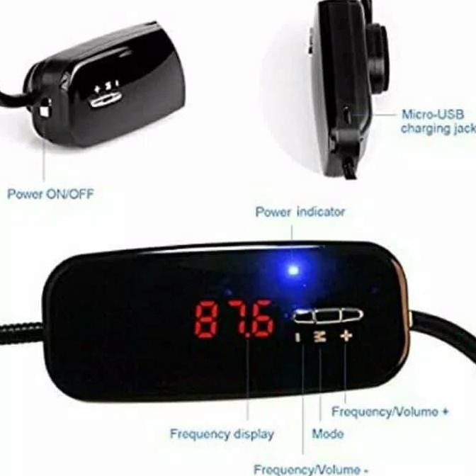 Mic Bando Call Center Wireless - Microphone Jepit Kepala + Speaker