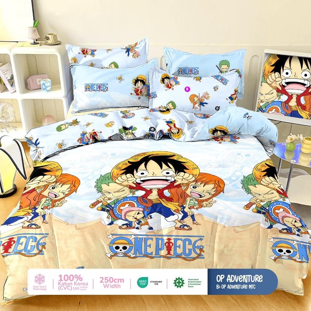 PROMO MINGGUAN Sprei Katun Lokal Star Motif One Piece - Anime Jepang