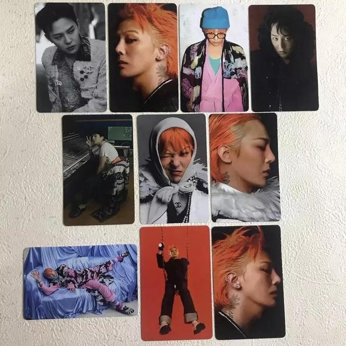 PHOTOCARD TERBARU G-DRAGON VOGUE COVER UNOFFICIAL KOLEKSI TERBARU 2 SISI LAMINASI GLOSSY DEPAN BELAK