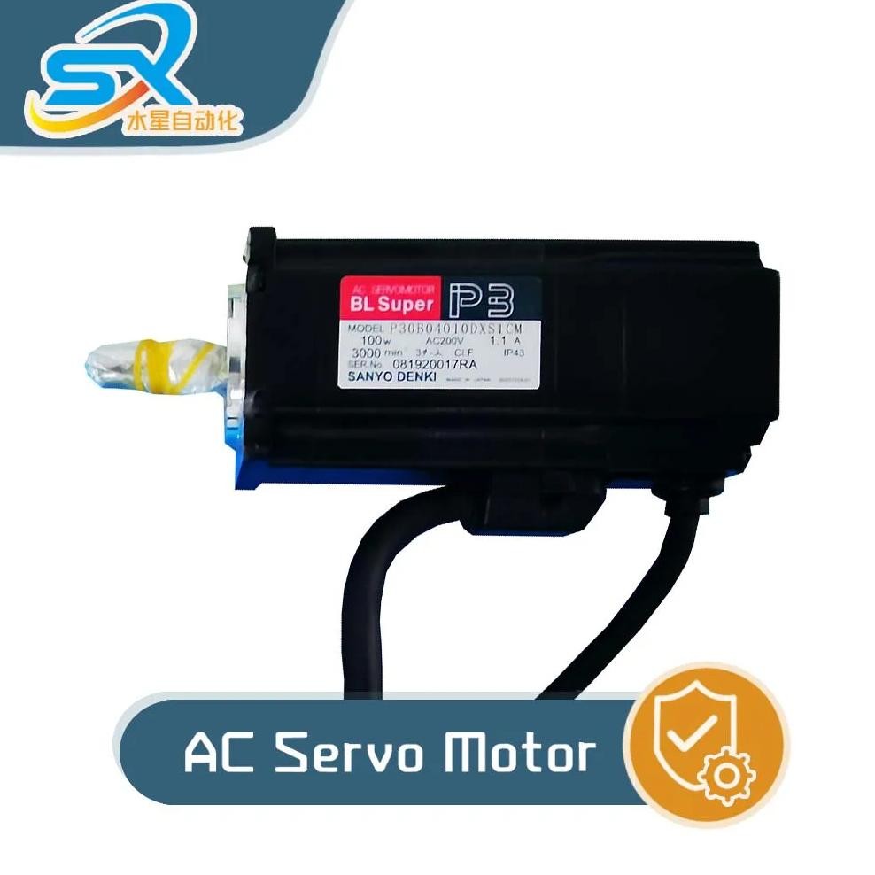 100% Genuine SANYO DENKI AC Servo Motor P30B04010DXS1CM 100w Running in good condtion Please inquire