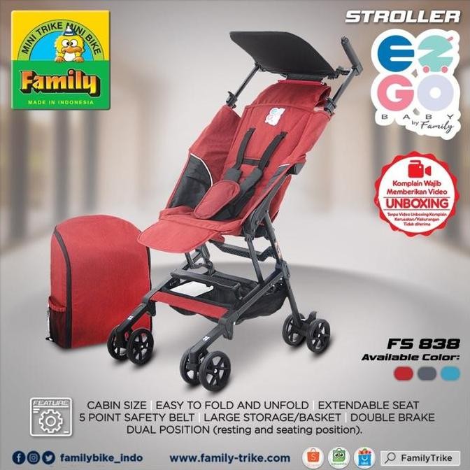[R2G] STROLLER - STROLLER FAMILY EZGO FS-838