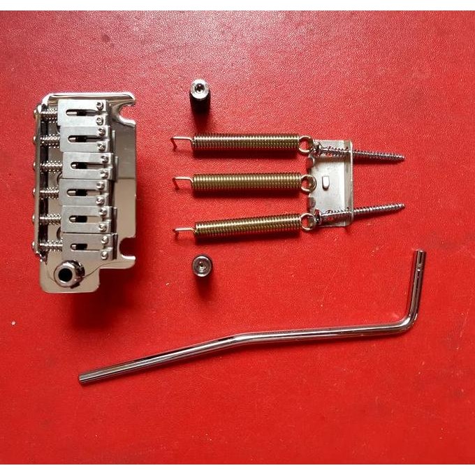 Tremolo Gitar GOTOH.warna Silver CROME. Up Down Bridge Tremolo untuk gitar Listrik