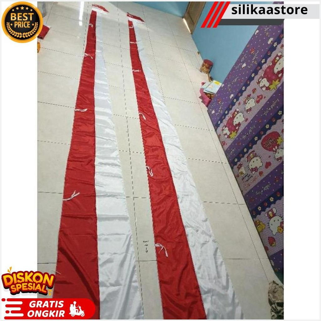 Umbul Umbul 5 Meter Merah Putih Polos Cod