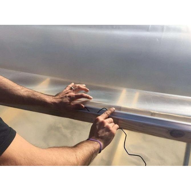 Spring Clip 2 meter penjepit Plastik UV (Lock Profile+Sring Wire) murah