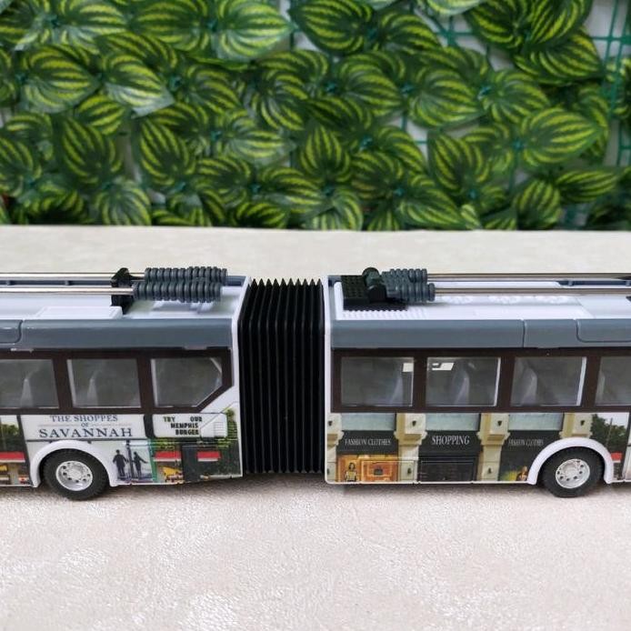 Mainan RC Bus Gandeng Remote Control Bis Pariwisata LED murah