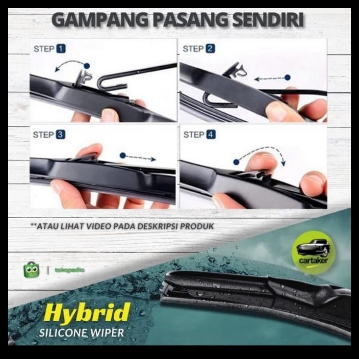 TERBARU WIPER KACA DEPAN MOBIL HONDA CRV GEN 2 3 4 TURBO CARALL HYBRID 26-16 