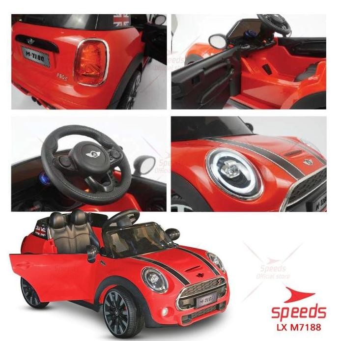 Mobil Aki Anak Remote Mini Cooper PMB M7188 M-7188 murah