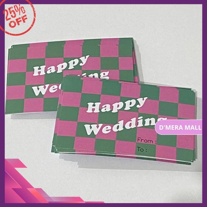 

KARTU UCAPAN WEDDING DAN BIRTHDAY P30 WEDDING D'MERA MALL