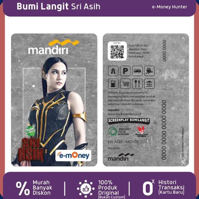 e-Money SRI ASIH Limited Edition eToll eMoney Mandiri NFC Kartu Elektronik Poster Bumilangit Bumi La