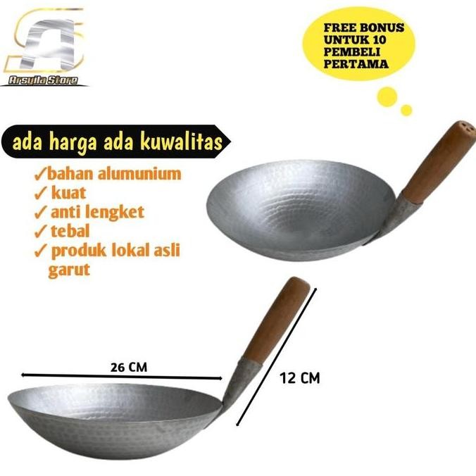 

wajan seblak diameter 26 CM bahan alumunium tebal | khas garut