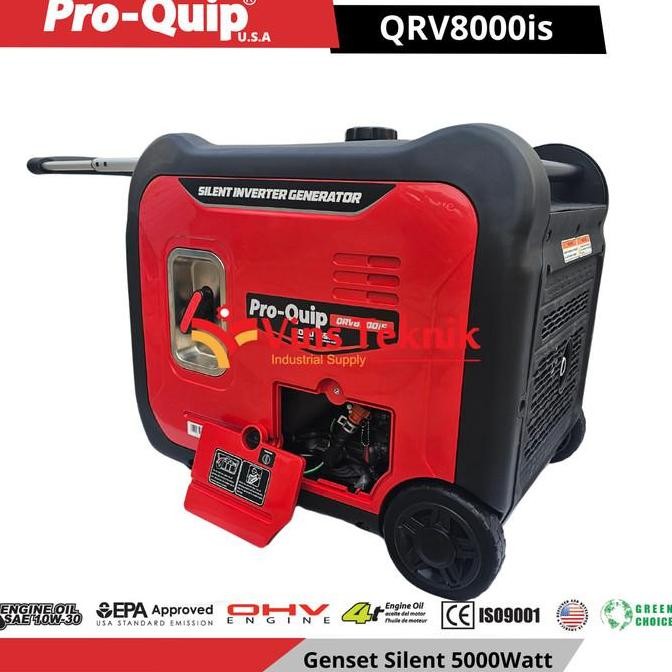 ready  Silent inverter generator genset bensin 5000watt PROQUIP QRV8000