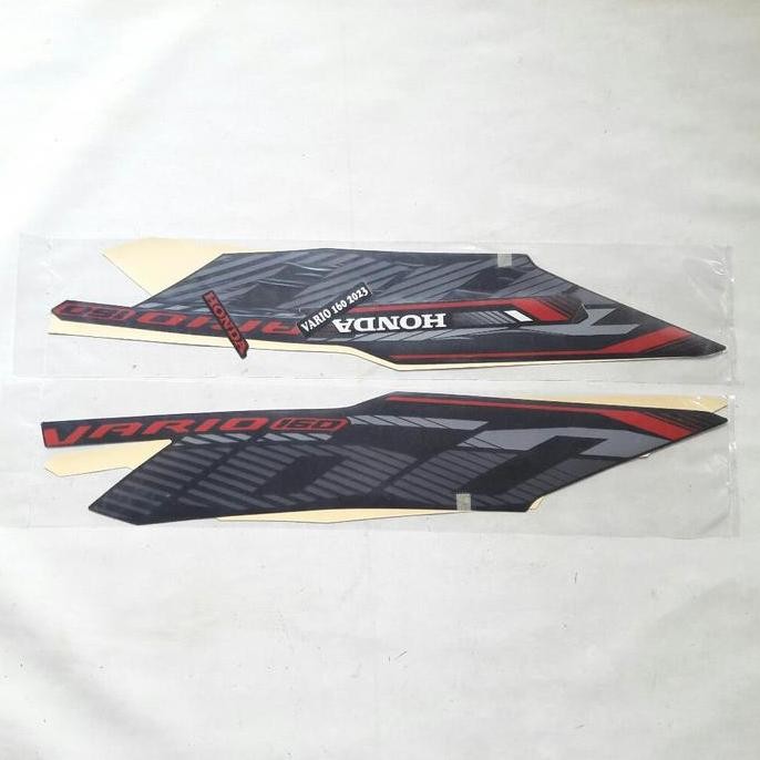 stiker striping lis les body motor honda vario 160 2023 full hitam