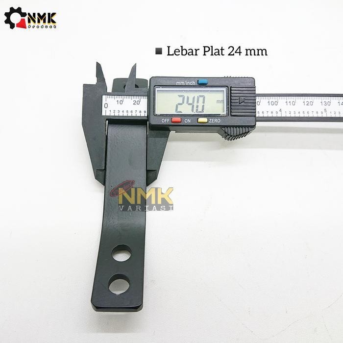 Pdp Breket Knalpot Plat Besi Tebal Lubang 10Mm Tekuk Universal Motor