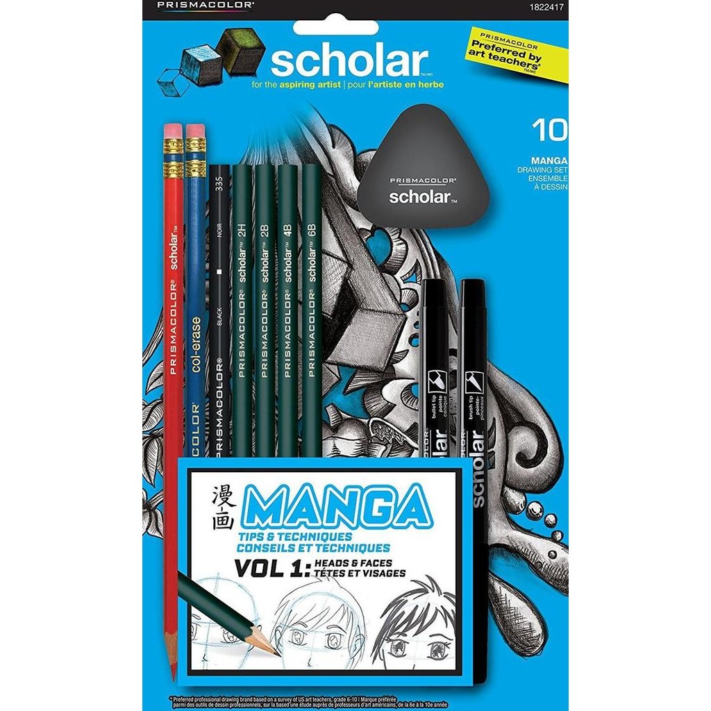 

Prismacolor Scholar Manga Kit 10 Pieces Set New Stok