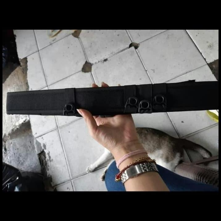 Sabuk Kopel Security Hitam / Kopel Riem Satpam Security Bahan Nylon -