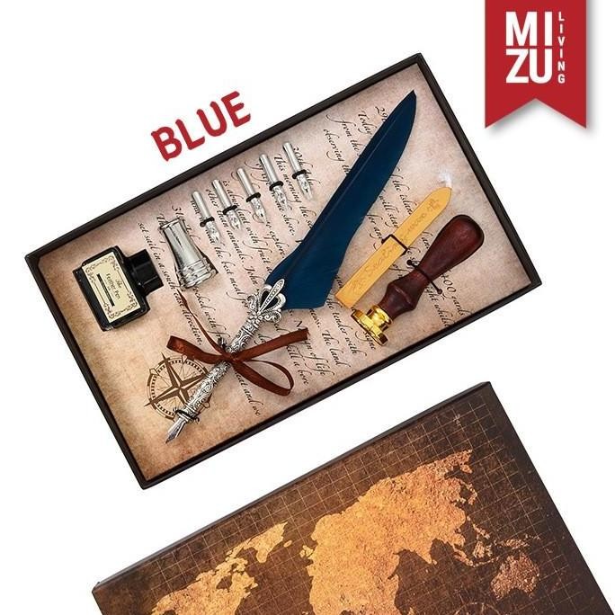 

Mizu Hanepen Wax Seal Calligraphy Set Feather Quill Dip Pen Bulu 6 Nibs Ink Tinta Lilin Stempel Kualitas Terbaik Harga Termurah